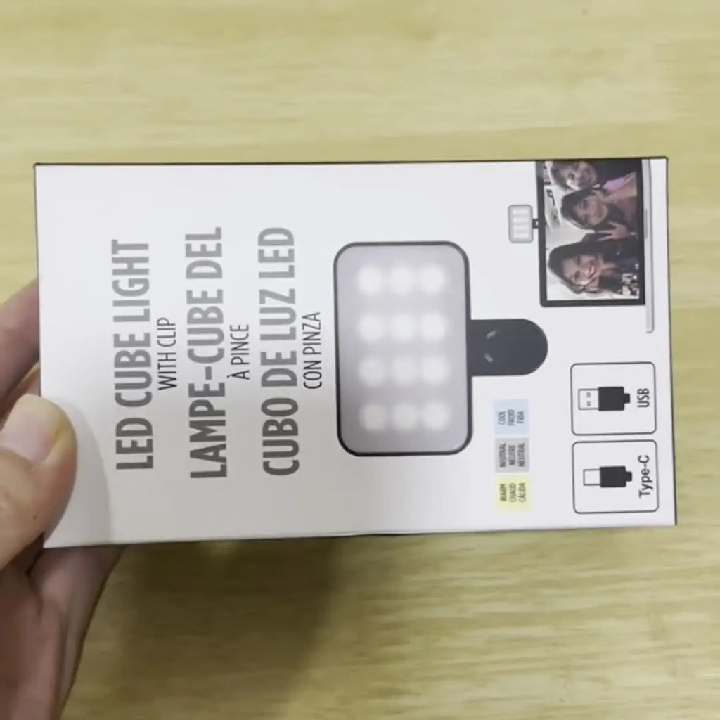 Mini Lampe Selfie Clip LED – Lumière d’Appoint pour Smartphone & Visio