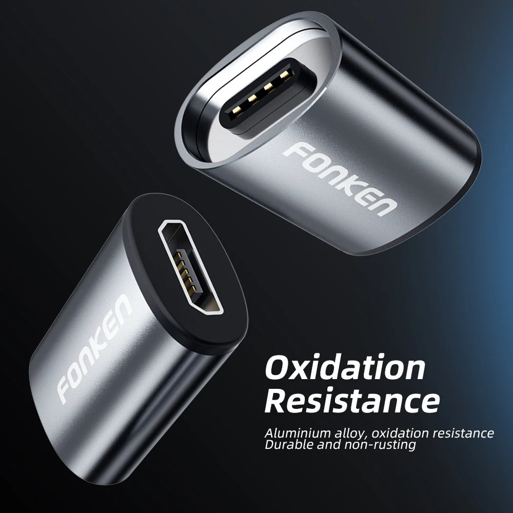 Câble de Charge Magnétique Universel – USB-C, Micro-USB & Lightning