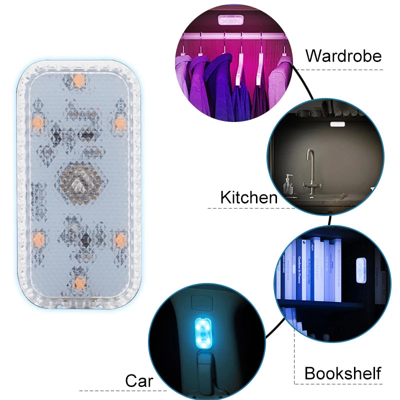 Mini Lampe LED Tactile Sans Fil – Rechargeable, Placard & Chevet