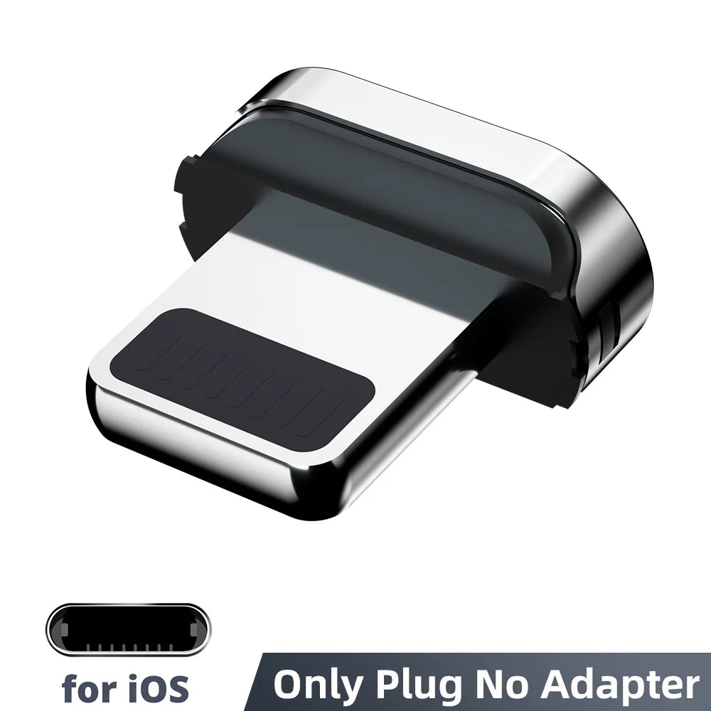 Câble de Charge Magnétique Universel – USB-C, Micro-USB & Lightning