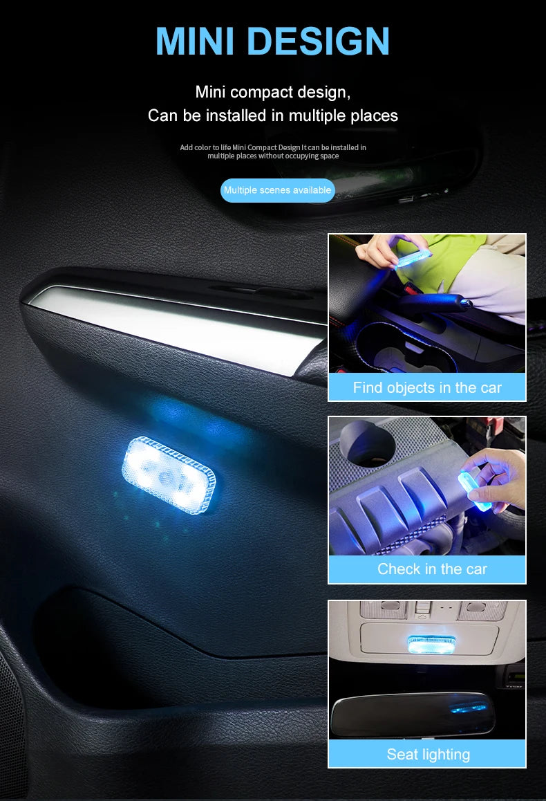 Mini Lampe LED Tactile Sans Fil – Rechargeable, Placard & Chevet