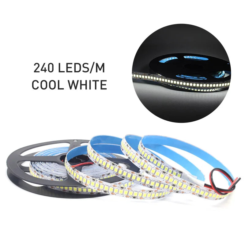 Ruban LED SMD 2835 – Bande Lumineuse Flexible Blanc Chaud 1M à 5M