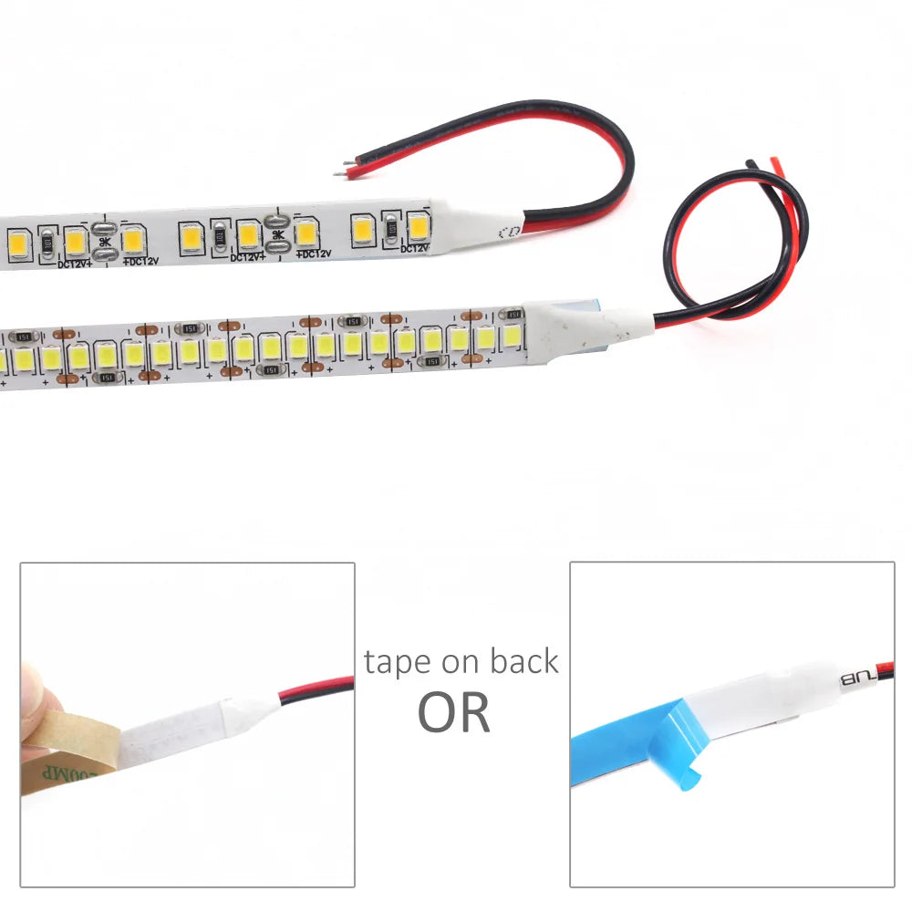 Ruban LED SMD 2835 – Bande Lumineuse Flexible Blanc Chaud 1M à 5M