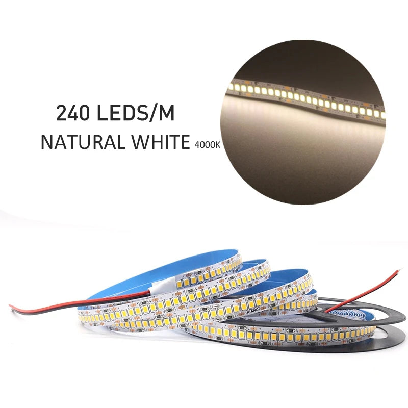 Ruban LED SMD 2835 – Bande Lumineuse Flexible Blanc Chaud 1M à 5M