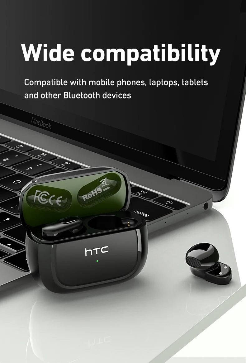 Écouteurs traducteurs IA HTC NE51 Bluetooth 5.3