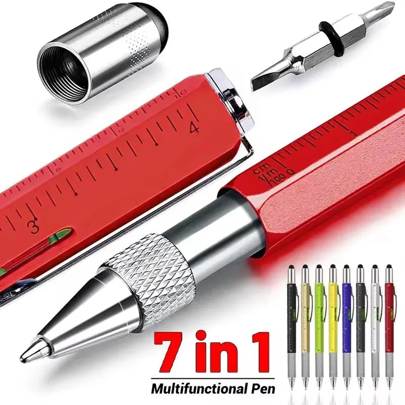 Stylo stylet tactile 7 en 1 écran règle niveau tournevis