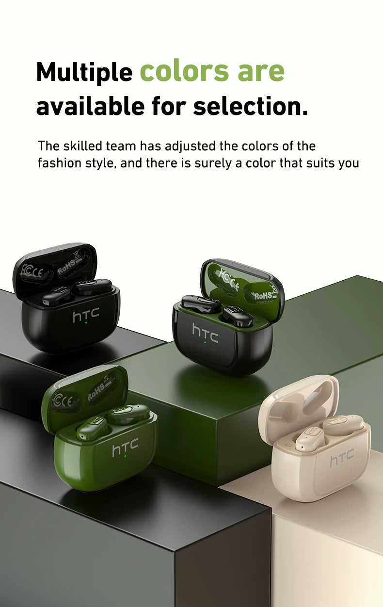 Écouteurs traducteurs IA HTC NE51 Bluetooth 5.3