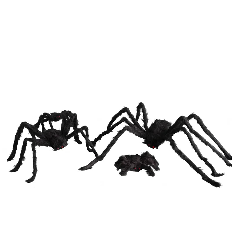 Grande Araignée Noire Halloween – Décoration 30 à 200 cm