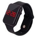 Montre digital LED Sport-Bracelet Silicone Noir