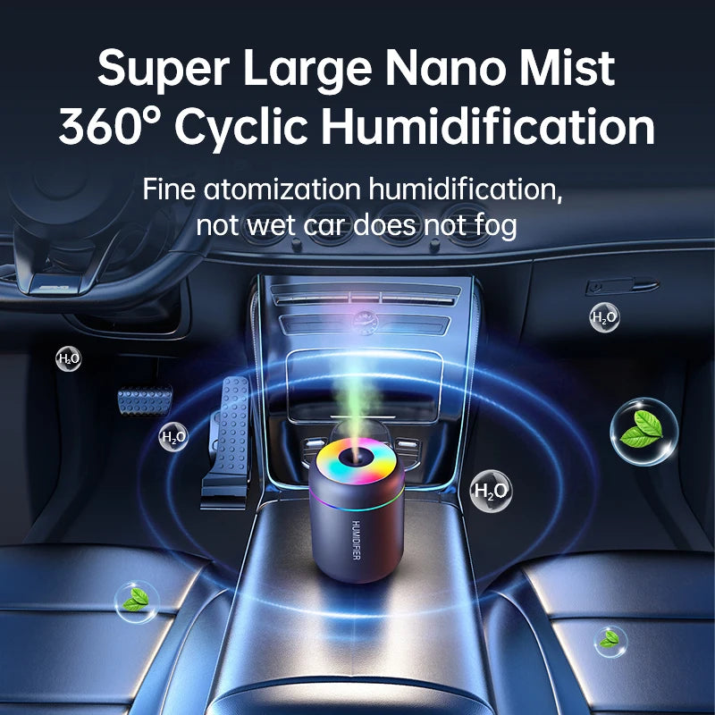 Mini Humidificateur d’Air USB 180ML – Diffuseur d’Arômes & Veilleuse LED