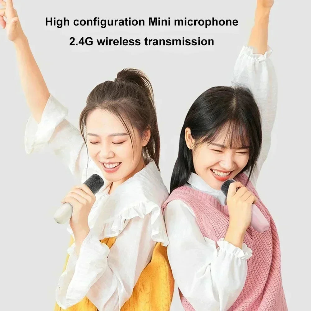 Mini Enceinte Karaoké Bluetooth RGB avec Micro(s) sans Fil
