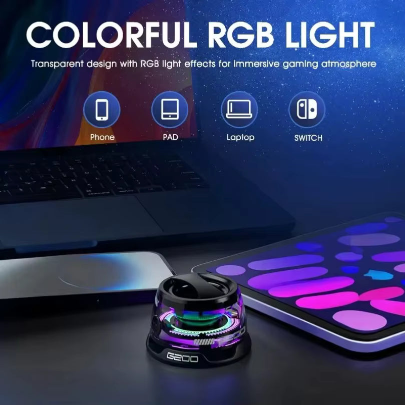 mini haut- parleur  magnétique bluetooth avec LED