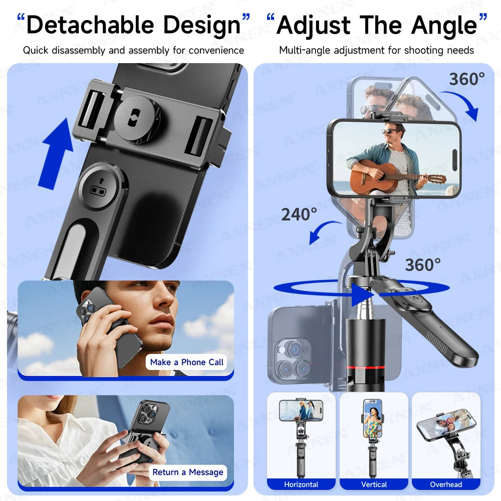 Perche Selfie Trépied 360° avec Télécommande Bluetooth – Photo & Vidéo Smartphone