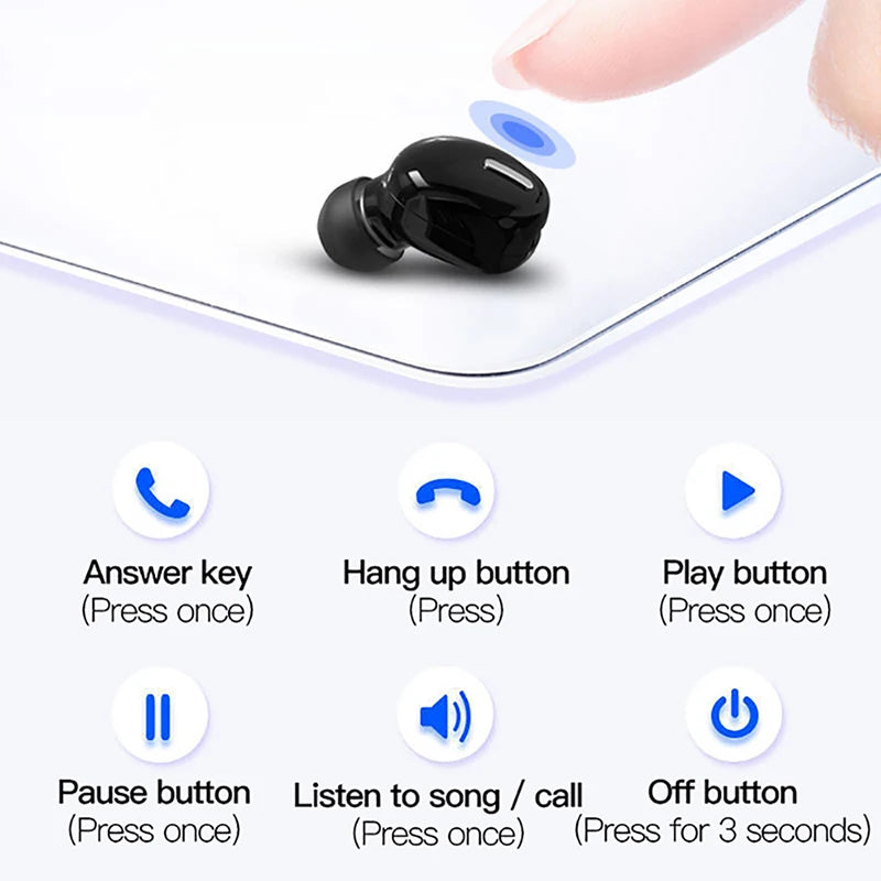 Écouteurs Sans Fil Bluetooth 5.0 – Son HD, Autonomie & Réduction de Bruit