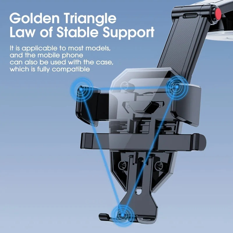 Support Téléphone Voiture à Ventouse Universel – Pare-Brise & Tableau de Bord