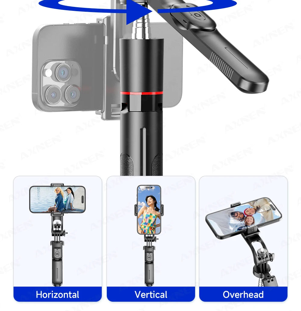 Perche Selfie Trépied 360° avec Télécommande Bluetooth – Photo & Vidéo Smartphone