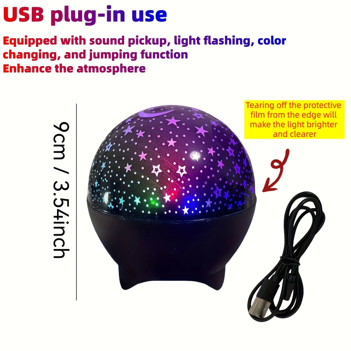 Projecteur LED Ciel Étoilé Galaxie RGB – Veilleuse Ambiance Chambre & Gaming