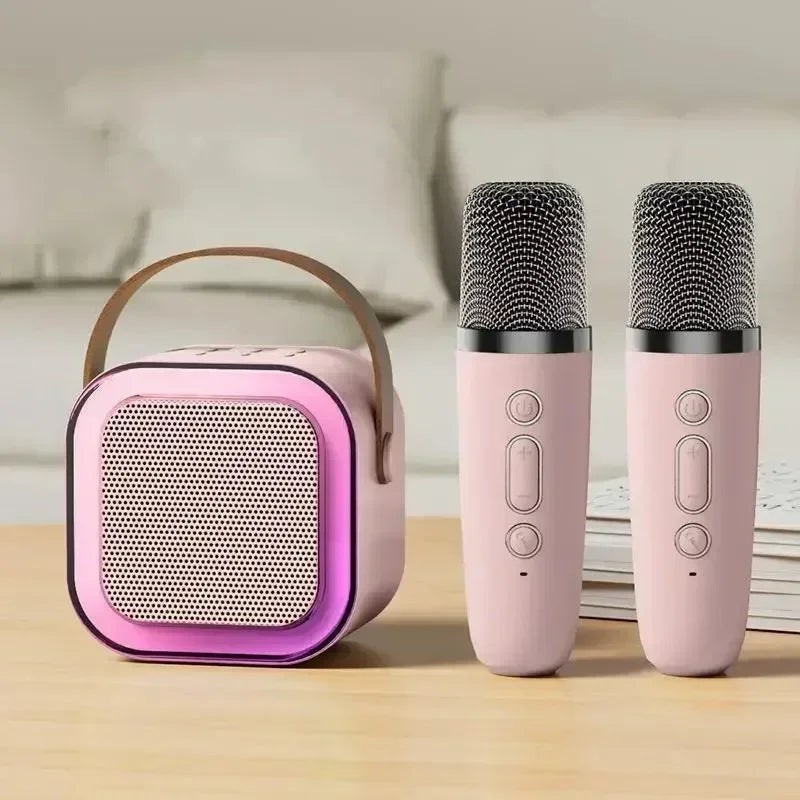 Mini Enceinte Karaoké Bluetooth RGB avec Micro(s) sans Fil