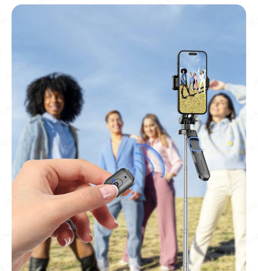 Perche Selfie Trépied 360° avec Télécommande Bluetooth – Photo & Vidéo Smartphone