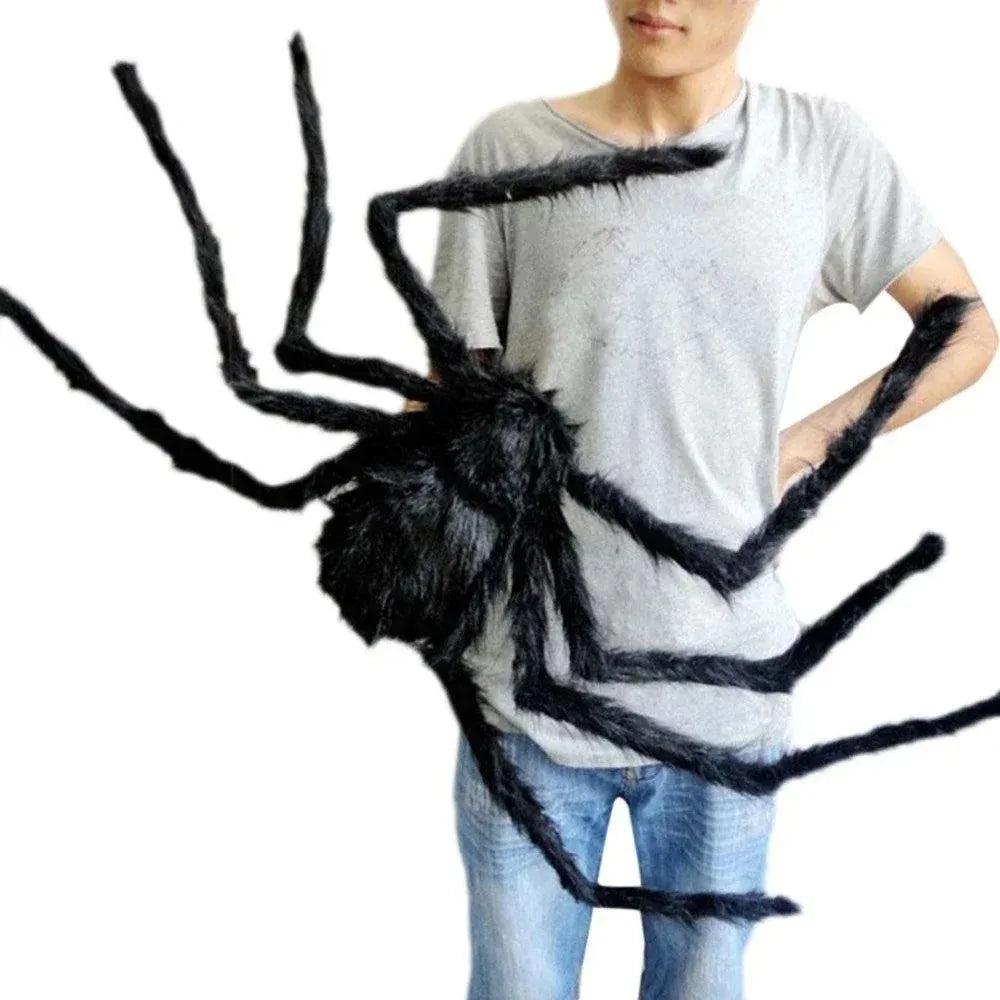 Grande Araignée Noire Halloween – Décoration 30 à 200 cm