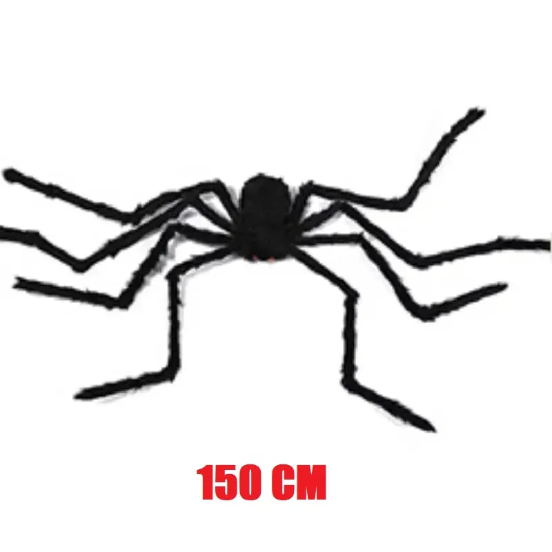 Grande Araignée Noire Halloween – Décoration 30 à 200 cm
