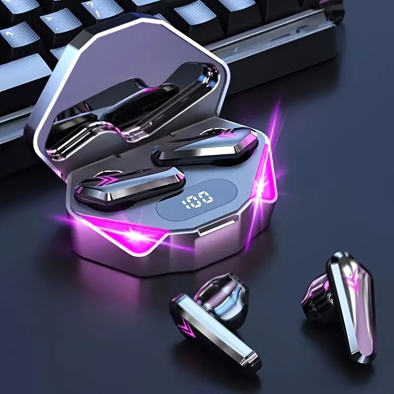 Écouteurs sans fil avec écran LED tactile