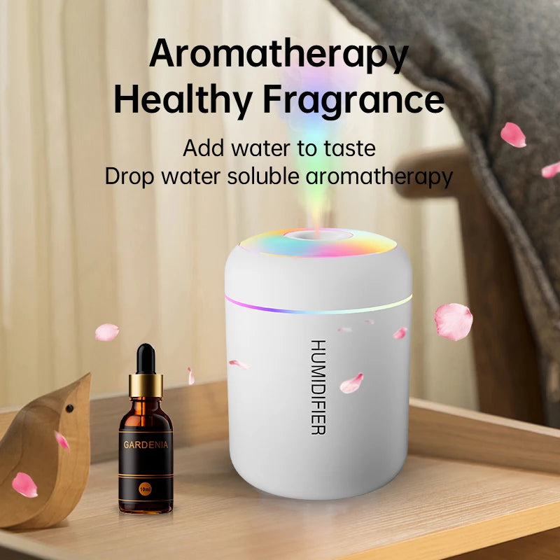 Mini Humidificateur d’Air USB 180ML – Diffuseur d’Arômes & Veilleuse LED