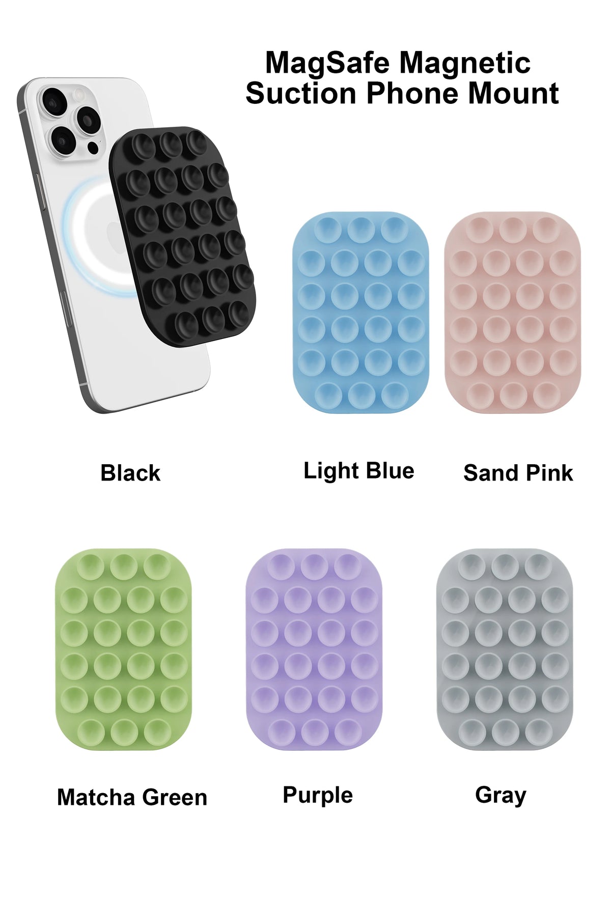 Coque MagSafe silicone coloris variés