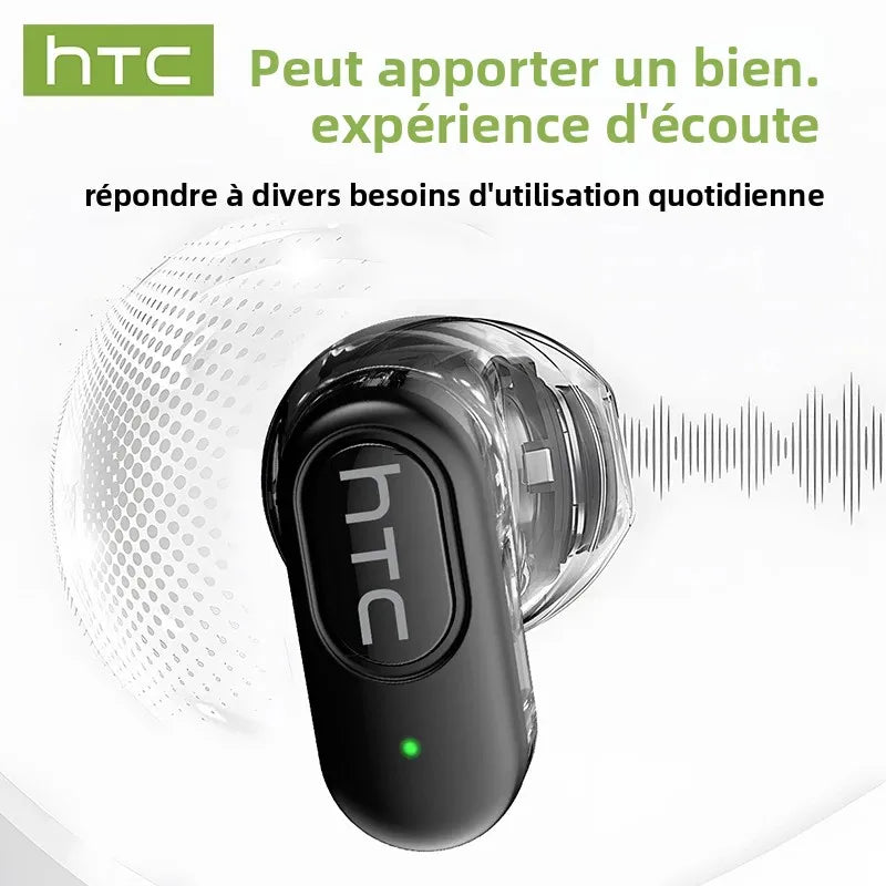 Écouteurs traducteurs IA HTC NE51 Bluetooth 5.3
