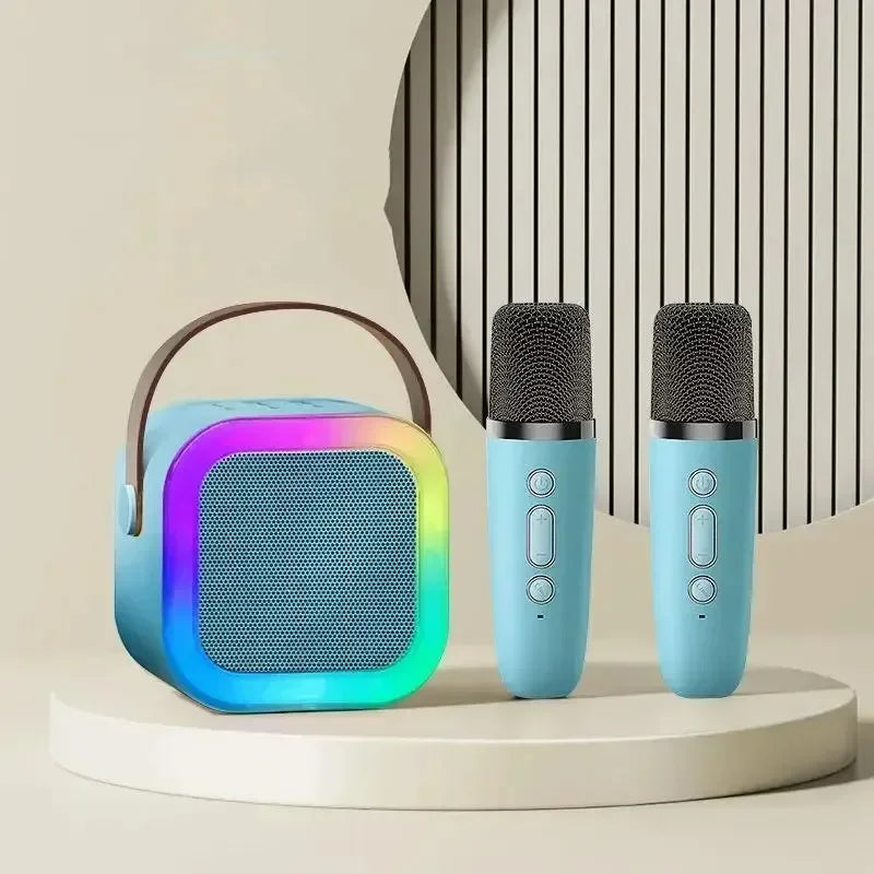 Mini Enceinte Karaoké Bluetooth RGB avec Micro(s) sans Fil