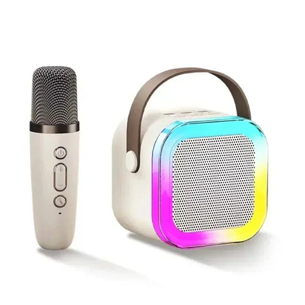 Mini Enceinte Karaoké Bluetooth RGB avec Micro(s) sans Fil
