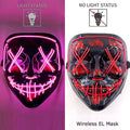 Masque LED Halloween – Masque Lumineux Néon pour Soirée & Costume