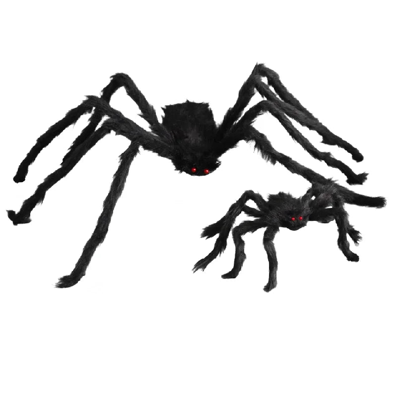 Grande Araignée Noire Halloween – Décoration 30 à 200 cm