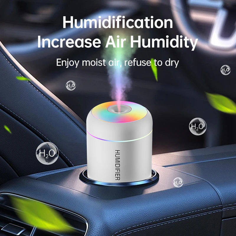 Mini Humidificateur d’Air USB 180ML – Diffuseur d’Arômes & Veilleuse LED