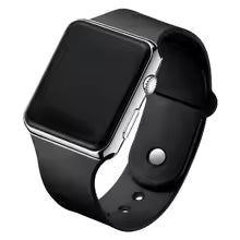 Montre digital LED Sport-Bracelet Silicone Noir