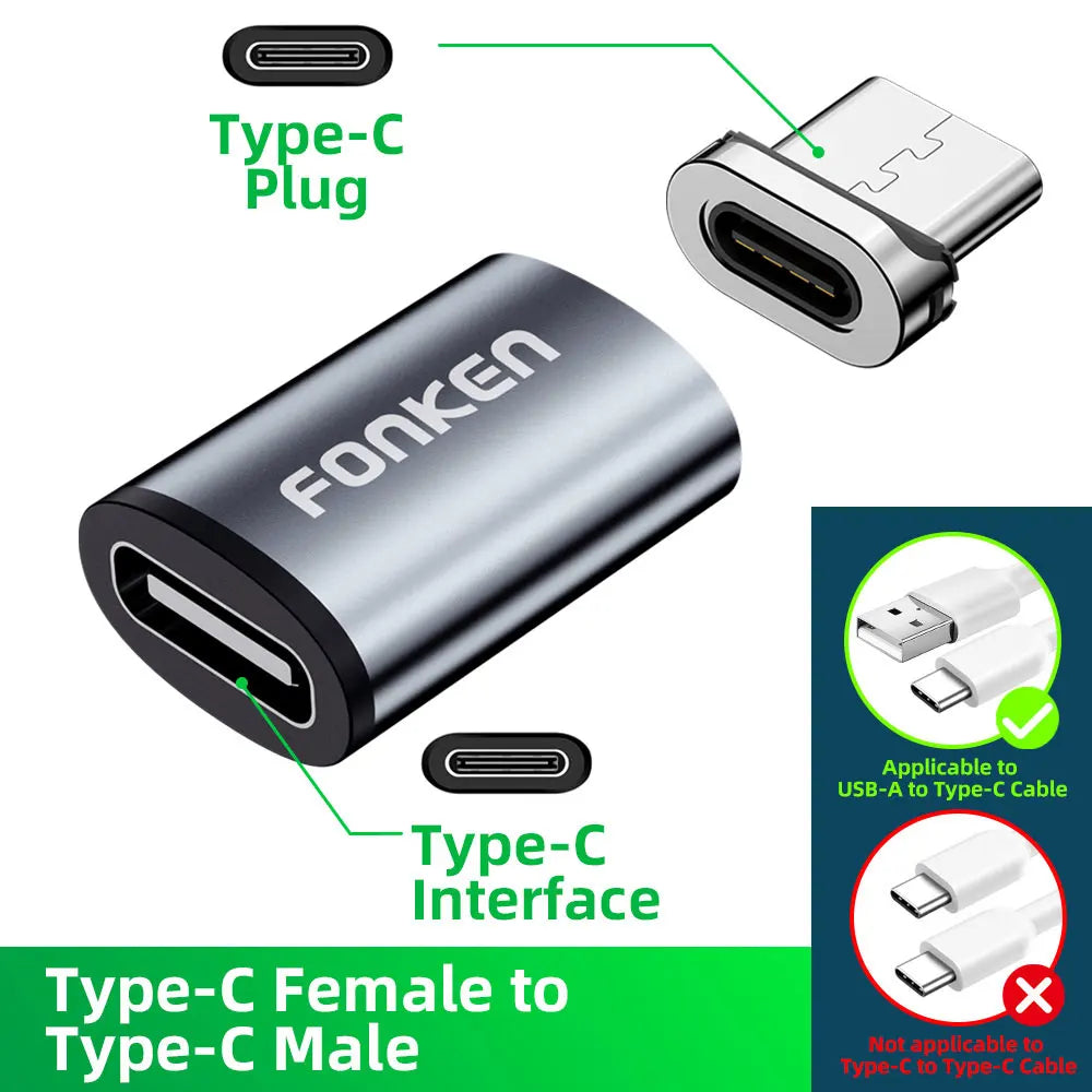 Câble de Charge Magnétique Universel – USB-C, Micro-USB & Lightning