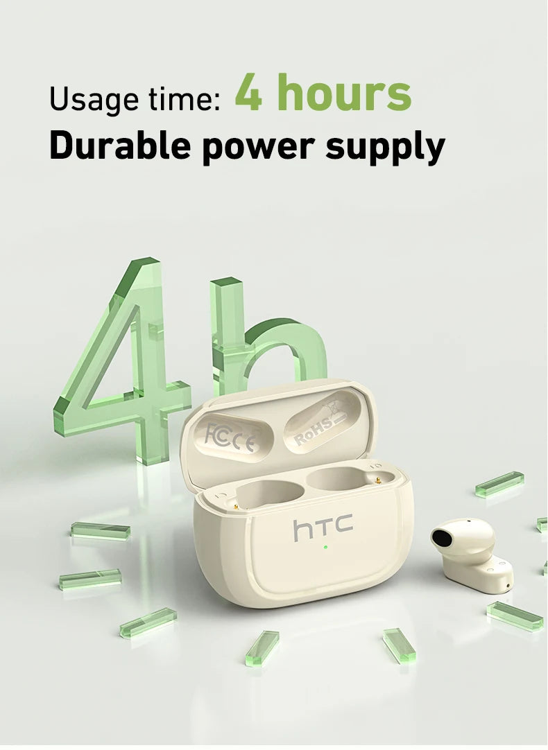Écouteurs traducteurs IA HTC NE51 Bluetooth 5.3
