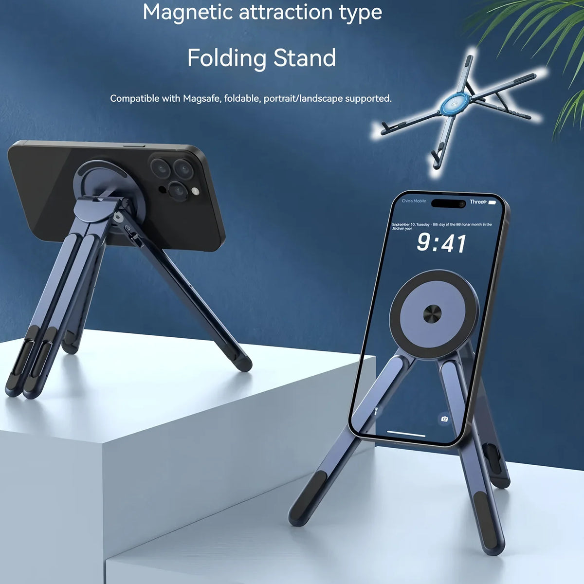 Perche à Selfie Magnétique 3-en-1 Pliable – Trépied & Télécommande Bluetooth