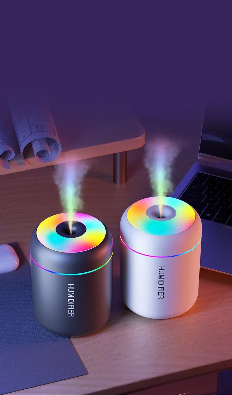 Mini Humidificateur d’Air USB 180ML – Diffuseur d’Arômes & Veilleuse LED