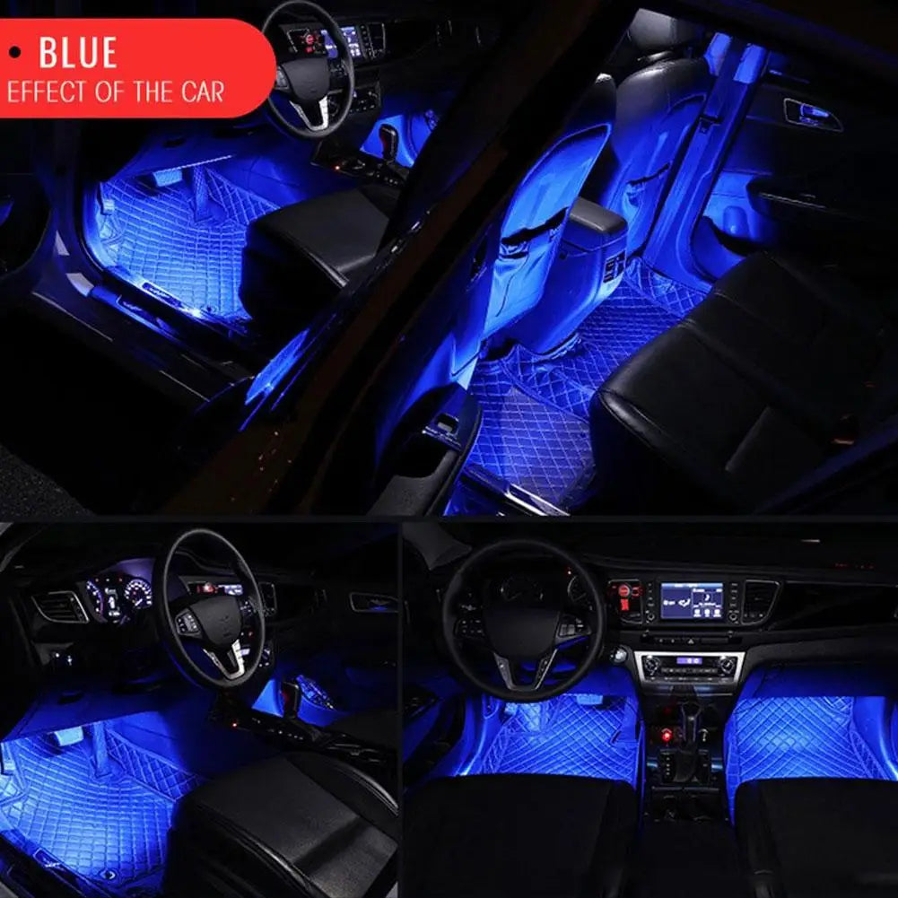 Bande LED Ambiance pour Voiture – Éclairage Décoratif Sol USB