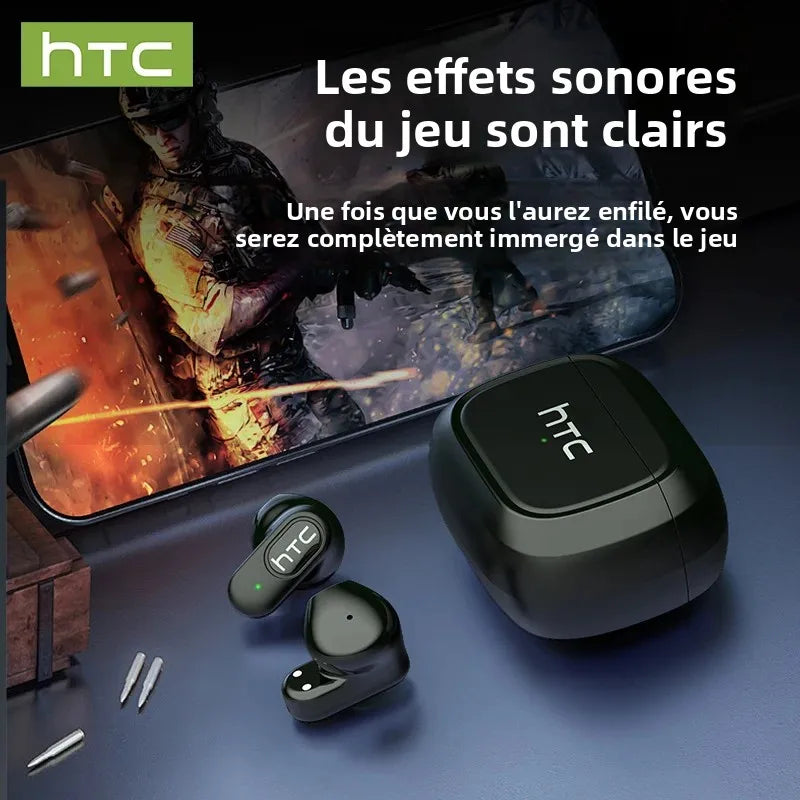 Écouteurs traducteurs IA HTC NE51 Bluetooth 5.3