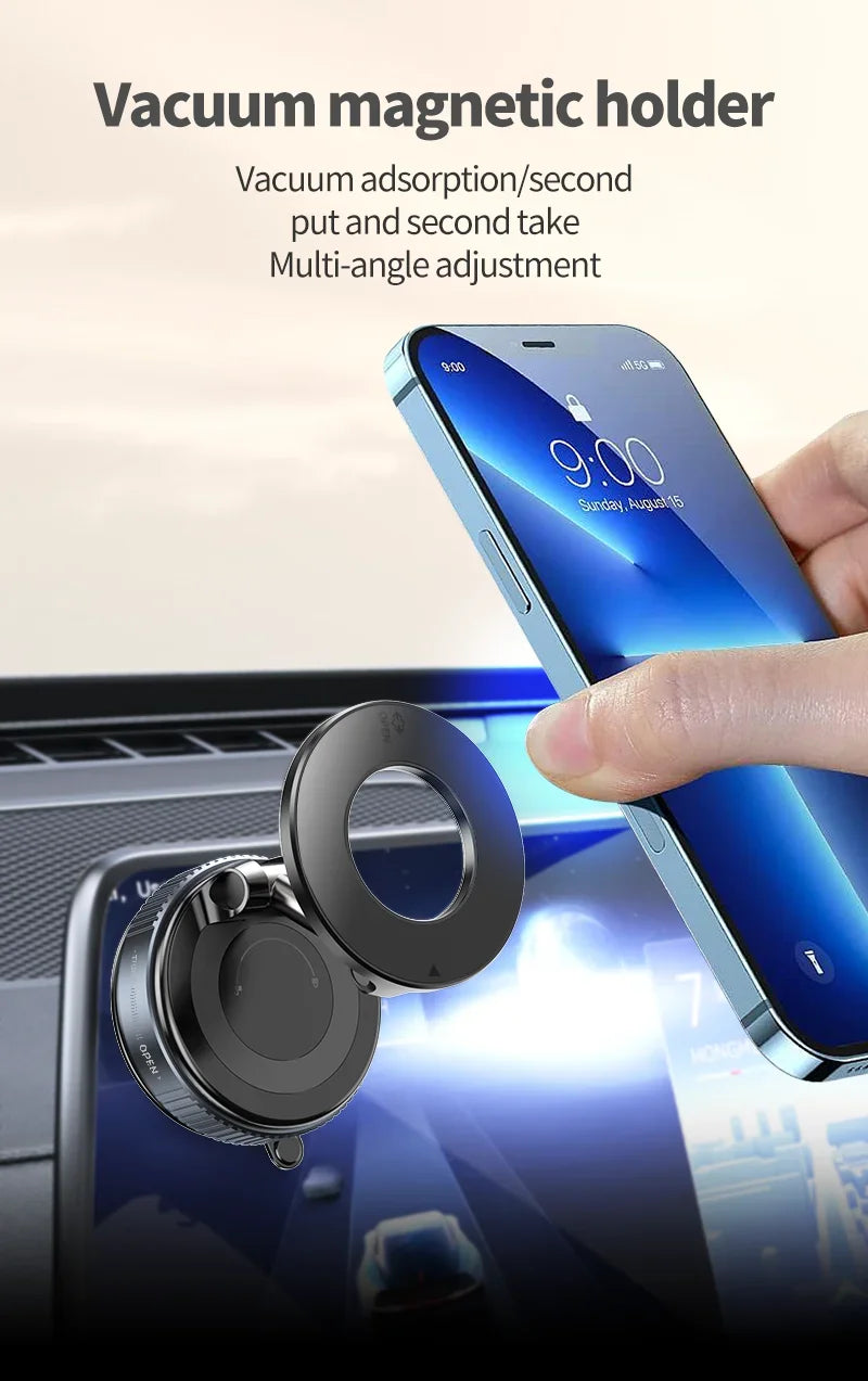 Support Téléphone Magnétique Multi-Angles – Ventouse Puissante, Bureau & Voiture