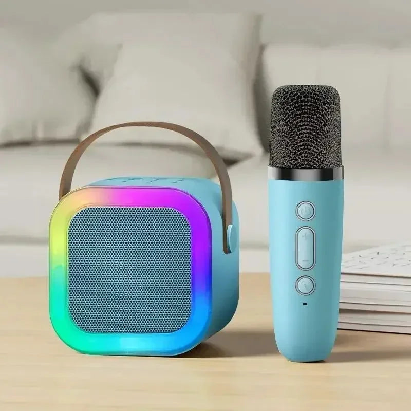 Mini Enceinte Karaoké Bluetooth RGB avec Micro(s) sans Fil