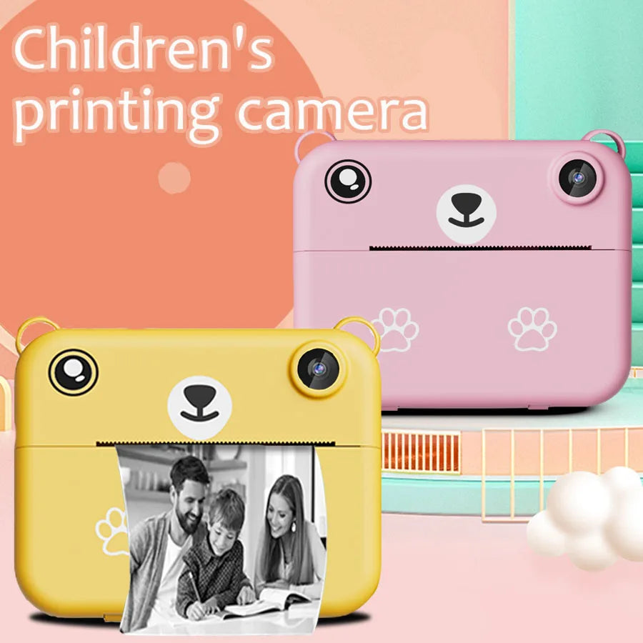Appareil photo enfant avec impression instantanée 1080p