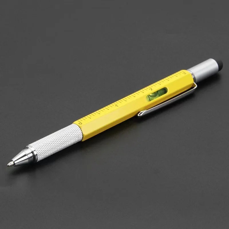 Stylo Stylet Tactile 7-en-1 – Écran Tactile, Règle, Niveau, Tournevis & Plus