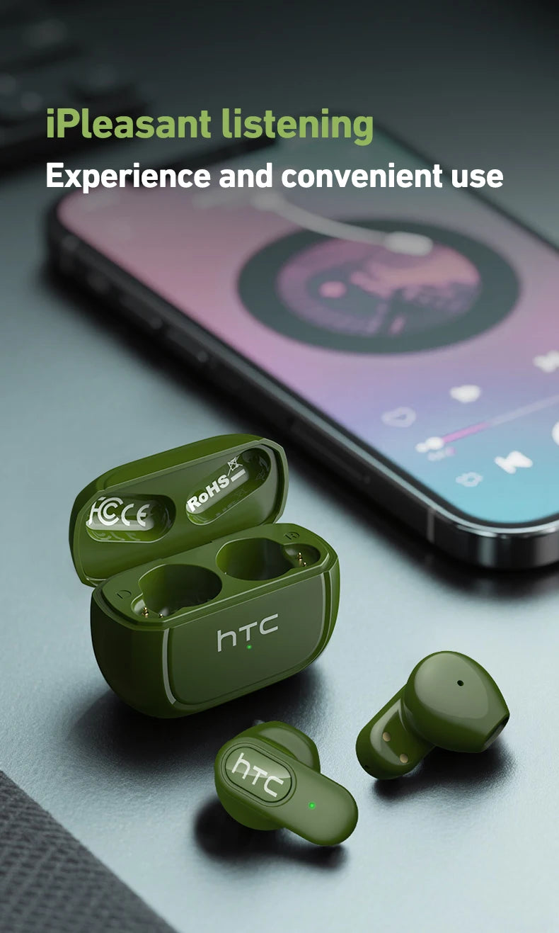 Écouteurs traducteurs IA HTC NE51 Bluetooth 5.3