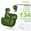 Écouteurs traducteurs IA HTC NE51 Bluetooth 5.3