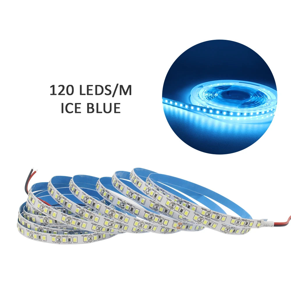 Ruban LED SMD 2835 – Bande Lumineuse Flexible Blanc Chaud 1M à 5M