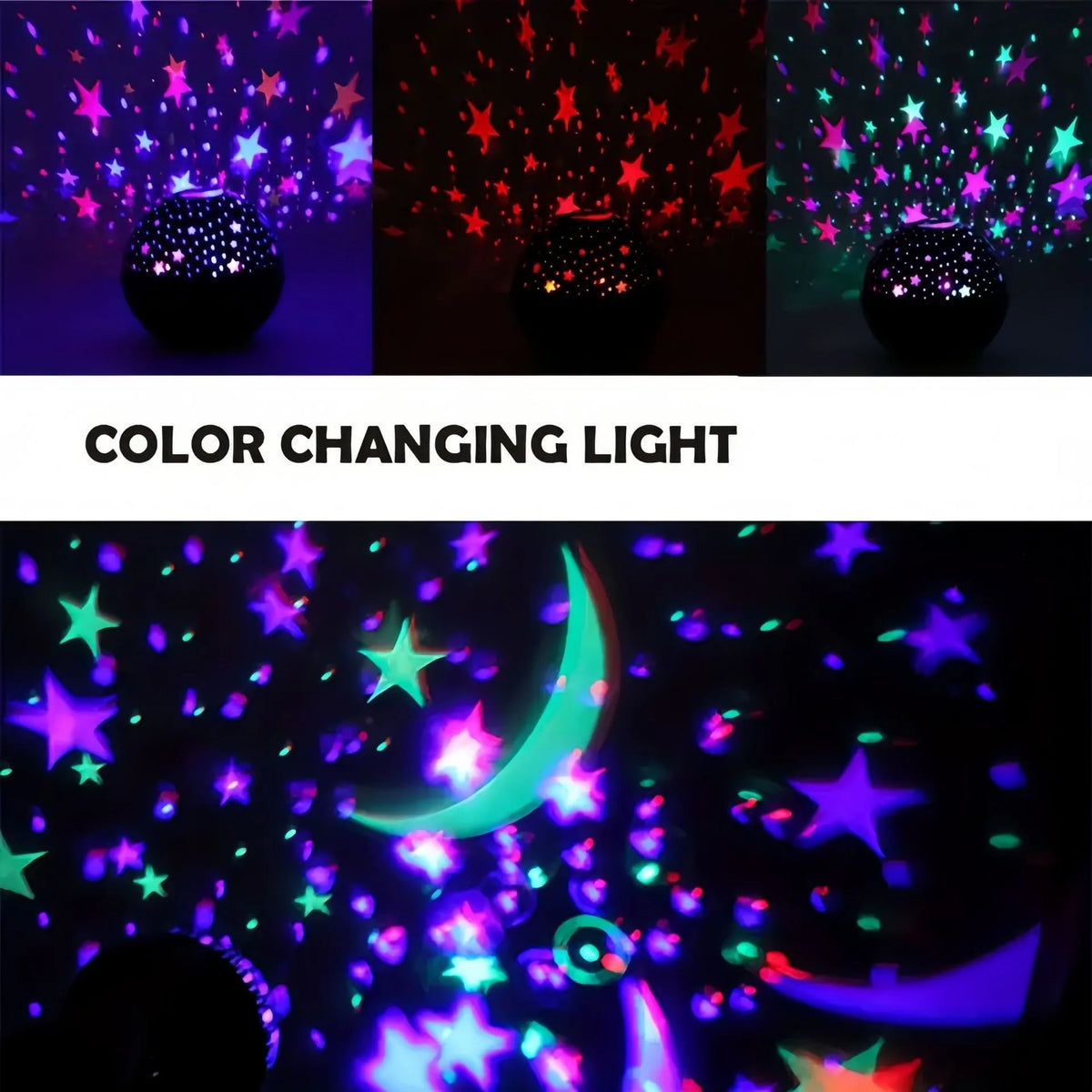 Projecteur LED Ciel Étoilé Galaxie RGB – Veilleuse Ambiance Chambre & Gaming