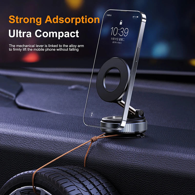 Support Téléphone Magnétique Multi-Angles – Ventouse Puissante, Bureau & Voiture